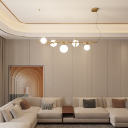 Подвесной светильник со стеклянными плафонами 50382/5 Eurosvet