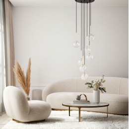 Подвесной светильник со стеклянными плафонами 5362 Nilos TK Lighting