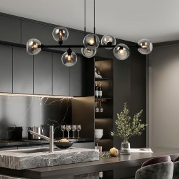 Подвесной светильник со стеклянными плафонами 70113/8 дымчатый Eurosvet