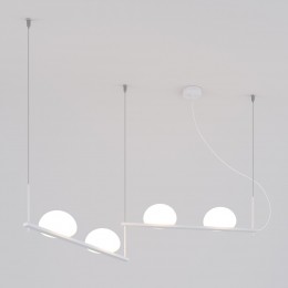 Подвесной светильник со стеклянными плафонами 70145/4 белый Eurosvet