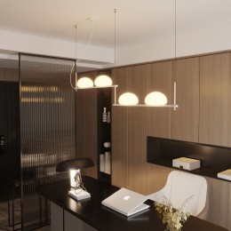 Подвесной светильник со стеклянными плафонами 70145/4 белый Eurosvet