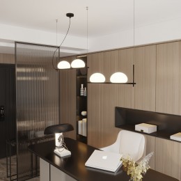 Подвесной светильник со стеклянными плафонами 70145/4 черный Eurosvet