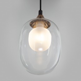 Подвесной светильник со стеклянными плафонами 70216/1 латунь Eurosvet