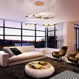 Подвесной светодиодный светильник с регулировкой цветовой температуры и яркости 90175/5 медный Eurosvet