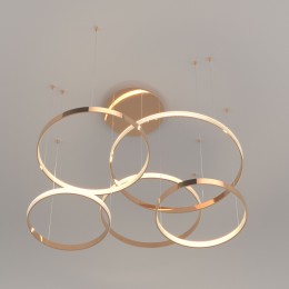 Подвесной светодиодный светильник с регулировкой цветовой температуры и яркости 90175/5 медный Eurosvet