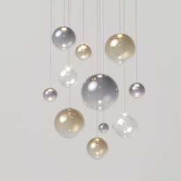 Подвесной светодиодный светильник со стеклянным плафоном 50231/1 LED прозрачный Eurosvet