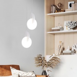 Подвесной светодиодный светильник в стиле лофт 50225/1 LED белый Eurosvet