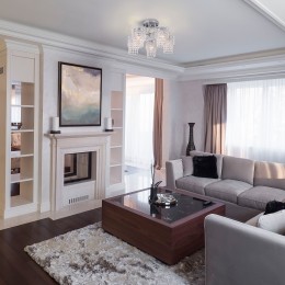 Потолочная люстра с хрусталем 30137/5 хром Eurosvet