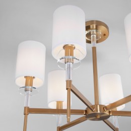 Потолочная люстра с тканевыми абажурами 60132/6 латунь Eurosvet