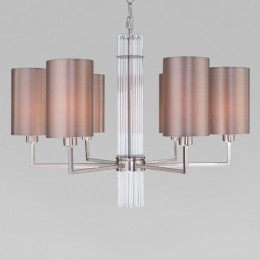Потолочная люстра с тканевыми абажурами 60134/6 никель Eurosvet