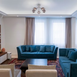 Потолочная люстра со стеклянными плафонами 30164/5 хром Eurosvet