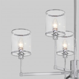 Потолочная люстра со стеклянными плафонами 60144/6 хром Eurosvet