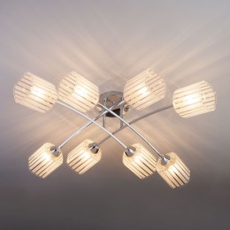 Потолочный светильник со стеклянными плафонами 30125/8 хром Eurosvet