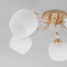 Потолочный светильник со стеклянными плафонами 30138/5 золото Eurosvet