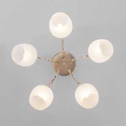 Потолочный светильник со стеклянными плафонами 30138/5 золото Eurosvet