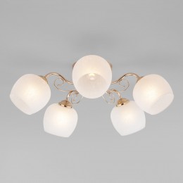 Потолочный светильник со стеклянными плафонами 30138/5 золото Eurosvet