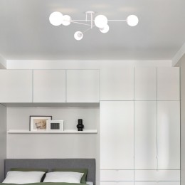 Потолочный светильник со стеклянными плафонами 30181/6 белый Eurosvet