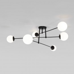 Потолочный светильник со стеклянными плафонами 30181/6 черный Eurosvet