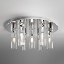 Потолочный светильник со стеклянными плафонами 502111/7 хром Eurosvet