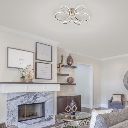 Потолочный светодиодный светильник в стиле минимализм 90083/3 хром Eurosvet