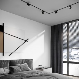 Slim Magnetic Трековый светильник 10W 4000K Stens чёрный 85198/01 Elektrostandard