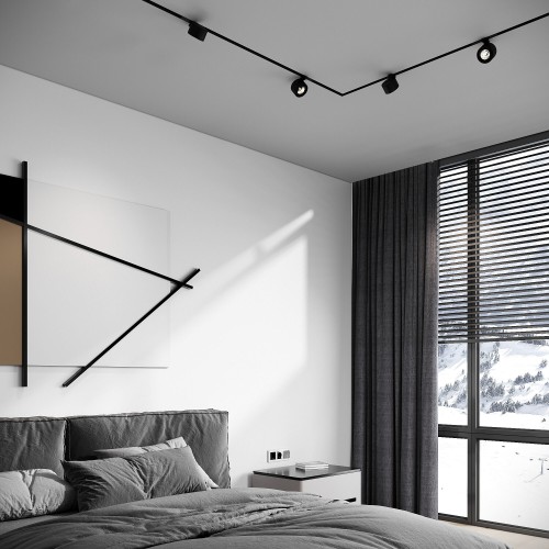 Slim Magnetic Трековый светильник 10W 4000K Stens чёрный 85198/01 Elektrostandard