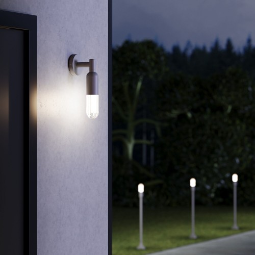Светильник садово-парковый настенный ISIDA LED 35165/U серый Elektrostandard