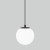 Светильник садово-парковый со стеклянным плафоном Sfera H 35158/H черный Elektrostandard