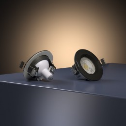 Светильник встраиваемый City GU10 черный IP44 25060/01 Elektrostandard