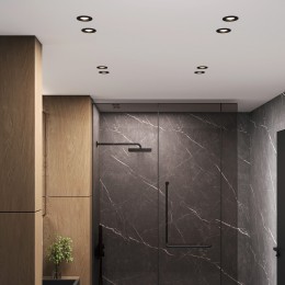 Светильник встраиваемый City GU10 черный IP44 25060/01 Elektrostandard