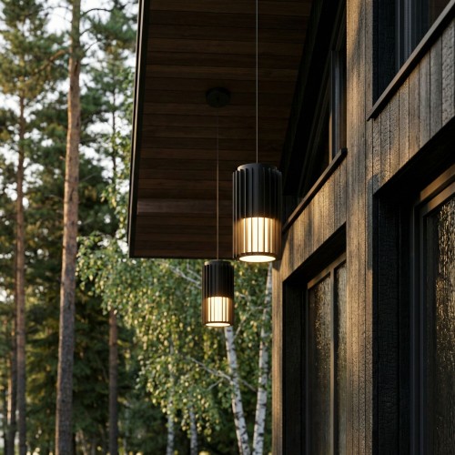 Уличный подвесной светильник Entero 3000K IP54 35189/H черный Elektrostandard