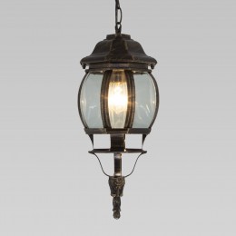 Уличный подвесной светильник IP33 GL 1001H черное золото Elektrostandard