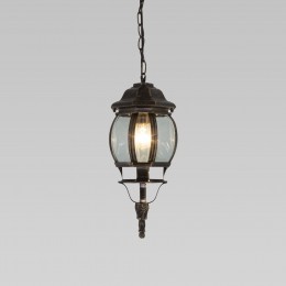 Уличный подвесной светильник IP33 GL 1001H черное золото Elektrostandard