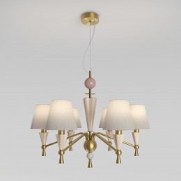 Умная люстра с декором из керамики 101014/6 Eurosvet