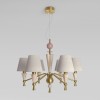 Умная люстра с декором из керамики 101014/6 Eurosvet