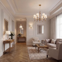 Умная люстра с декором из керамики 101014/6 Eurosvet