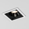 Встраиваемый потолочный светильник 10W 4000K белый/чёрный 25085/LED Elektrostandard