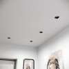 Встраиваемый потолочный светильник 10W 4000K белый/чёрный 25085/LED Elektrostandard