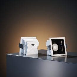 Встраиваемый потолочный светильник 10W 4000K белый/чёрный 25085/LED Elektrostandard