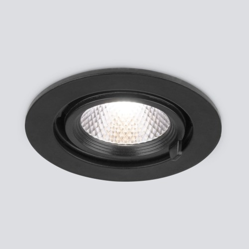 Встраиваемый точечный светодиодный светильник Osellu 9W 4200K черный 9918 LED Elektrostandard