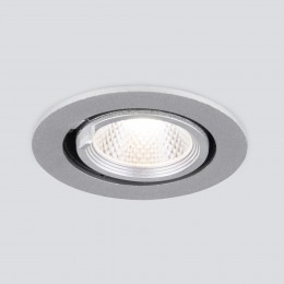 Встраиваемый точечный светодиодный светильник Osellu 9W 4200K серебро 9918 LED Elektrostandard
