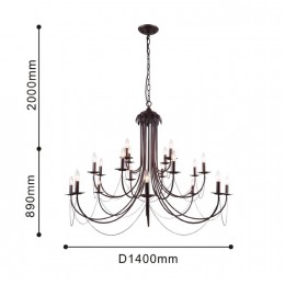 Подвесная люстра 2590-20P
