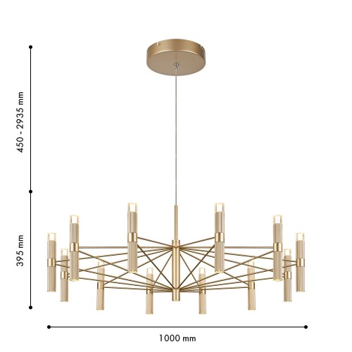 Подвесная люстра 4759-12P