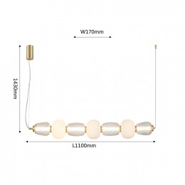 Подвесная люстра 4057-3P