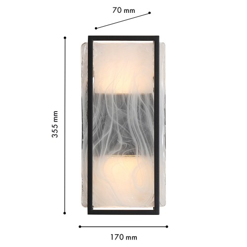 Уличный настенный светильник 4825-2W