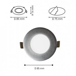 Врезной светильник 1660-3C
