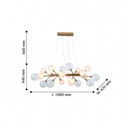 Подвесная люстра 2515-12P