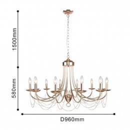 Подвесная люстра 2591-12P