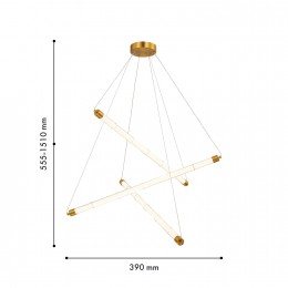 Подвесная люстра 4558-3P