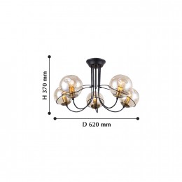 Потолочная люстра 2202-5U